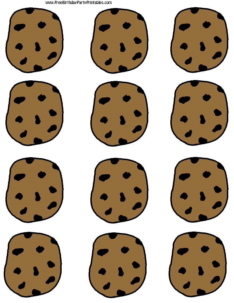cookie template printable