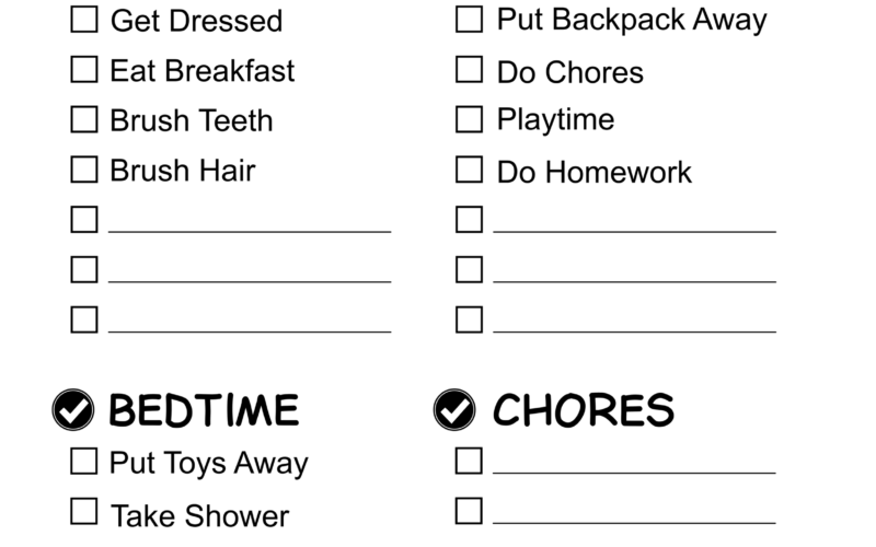 Chore Charts Printable Editable Daily Weekly Templates Free Printables Monograms Design Tools Patterns DIY Projects