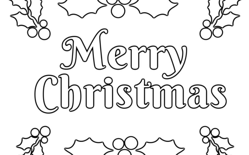 Christmas Coloring Pages For Kids 100 FREE Easy Printable PDF