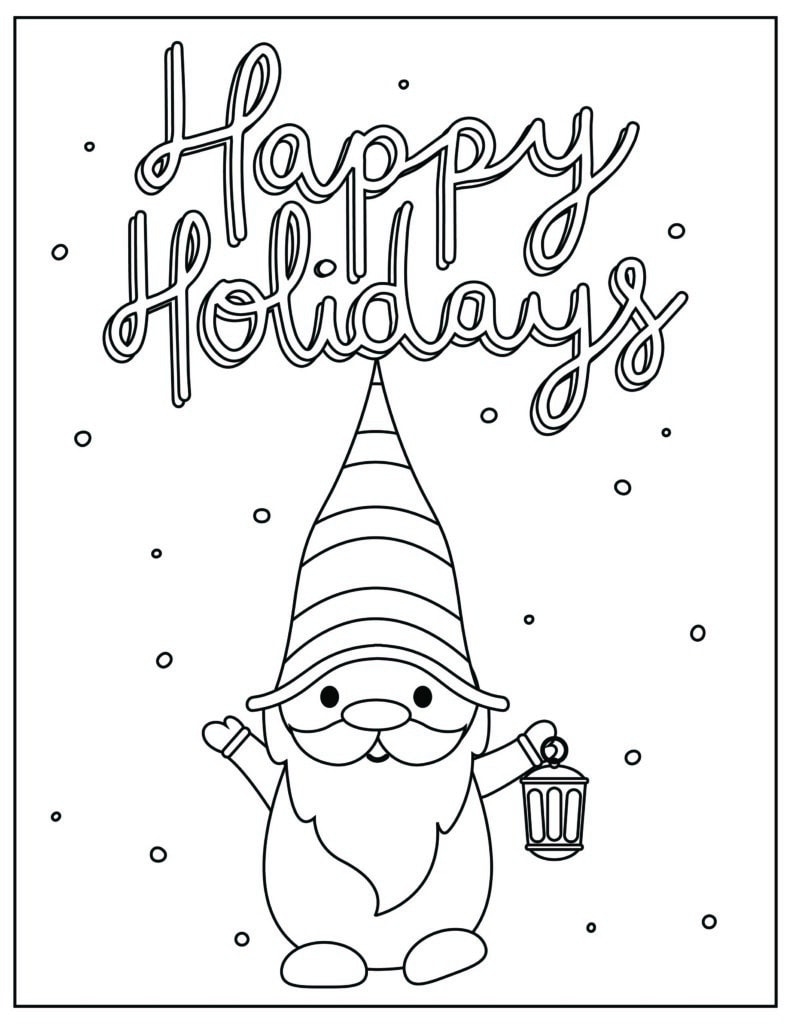 Christmas Coloring Pages Free Printables Kids Activity Zone