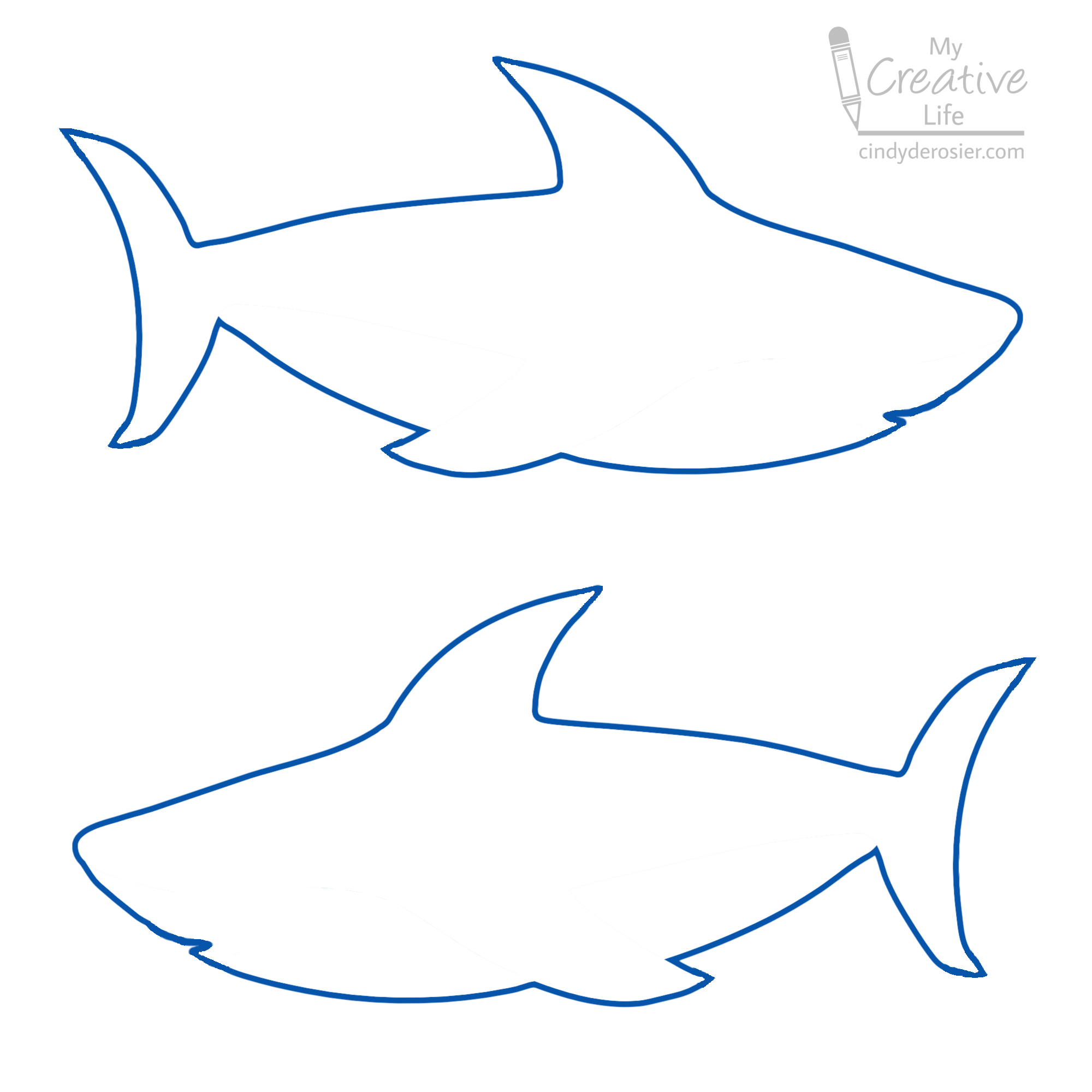 Cindy DeRosier My Creative Life Shark Name Art Cindy DeRosier My Creative Life Shark Name Art