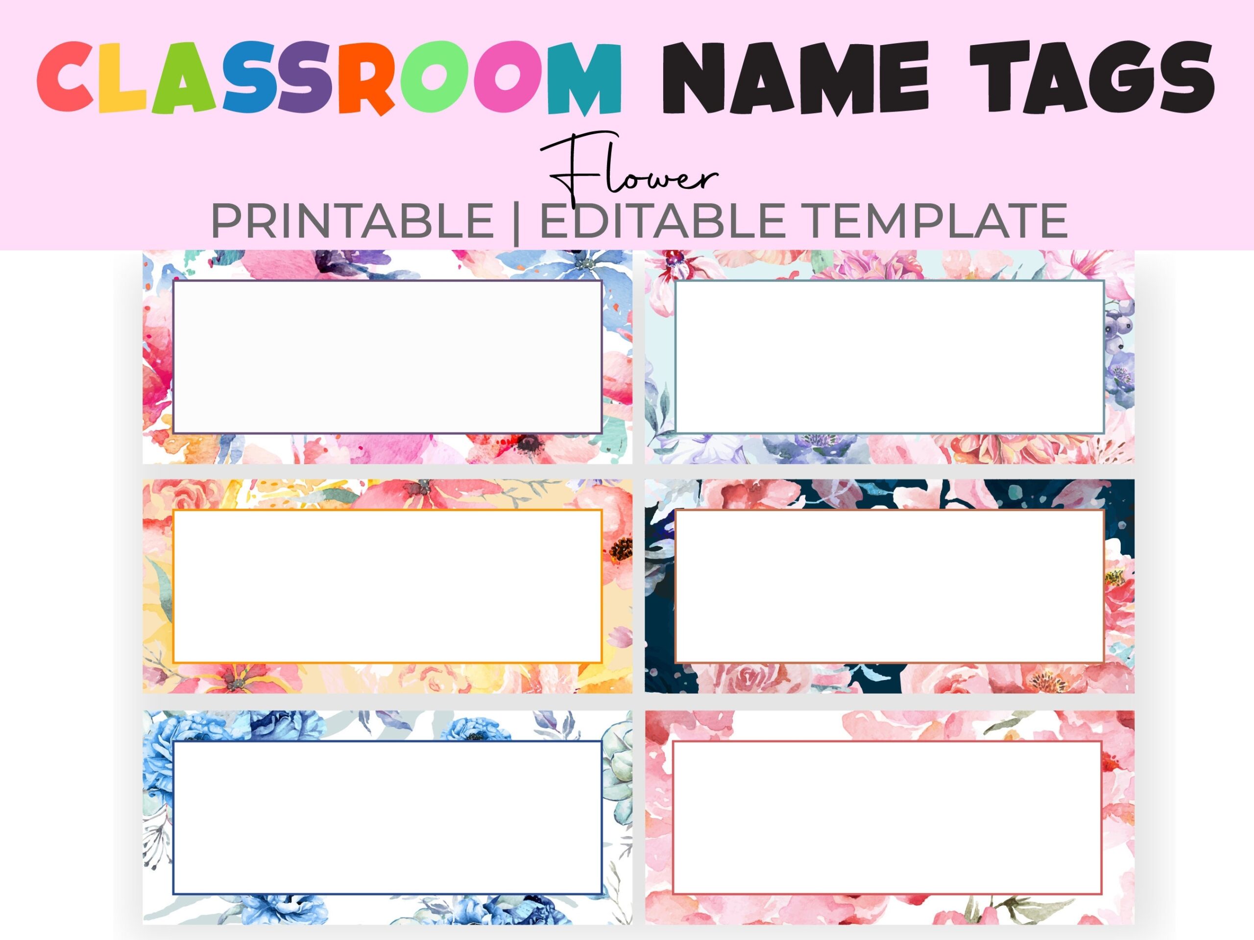 editable printable name tag template