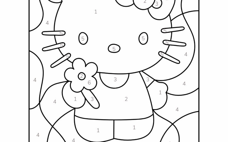 Color By Number Coloring Pages 50 Free Printable PDFs