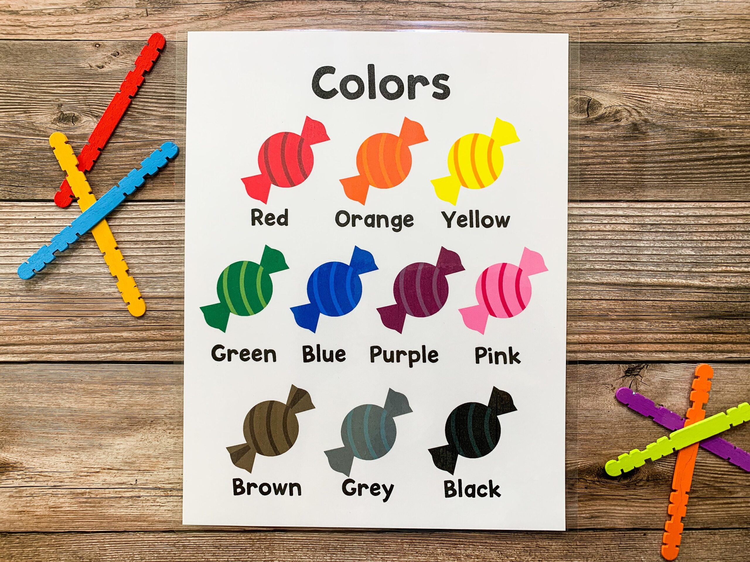 printable color chart