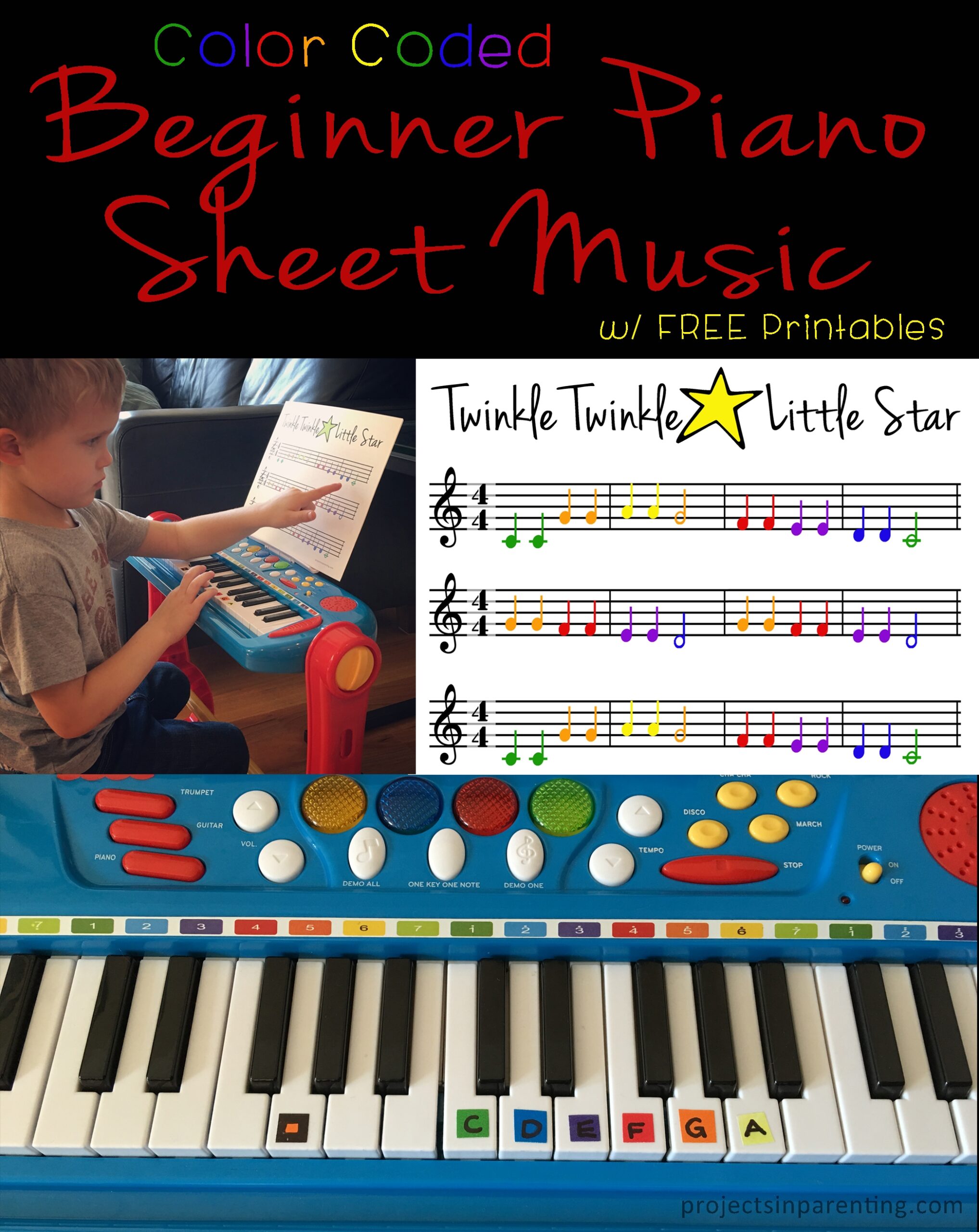 keyboard sheet music free printables