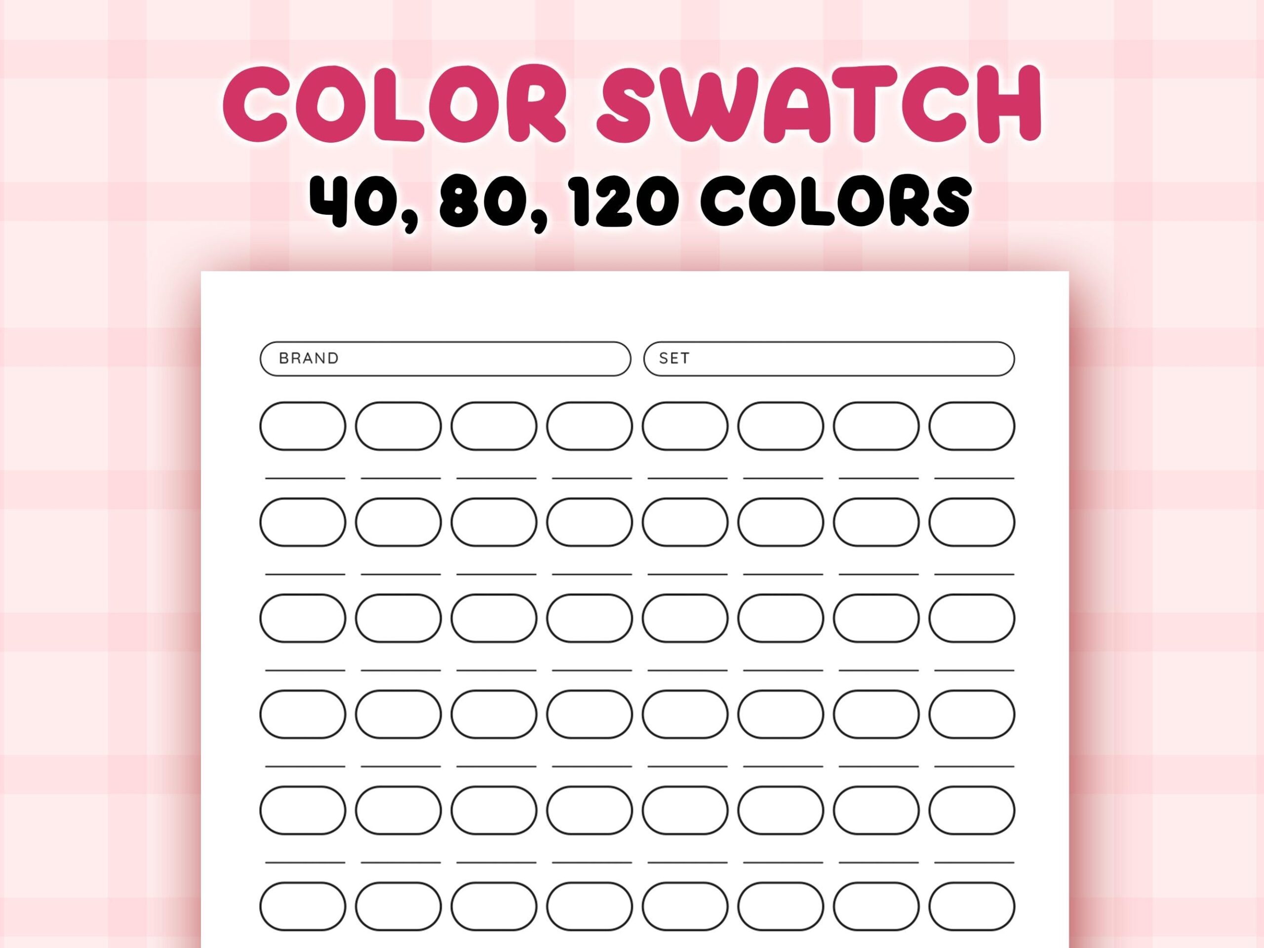 Color Swatch Chart Printable Blank Color Swatches Sheets PDF Alcohol Markers Blank Color Chart Printable 40 80 120 Color Test Etsy Color Swatch Chart Printable Blank Color Swatches Sheets PDF Alcohol Markers Blank Color Chart Printable 40 80 120 Color Test Etsy