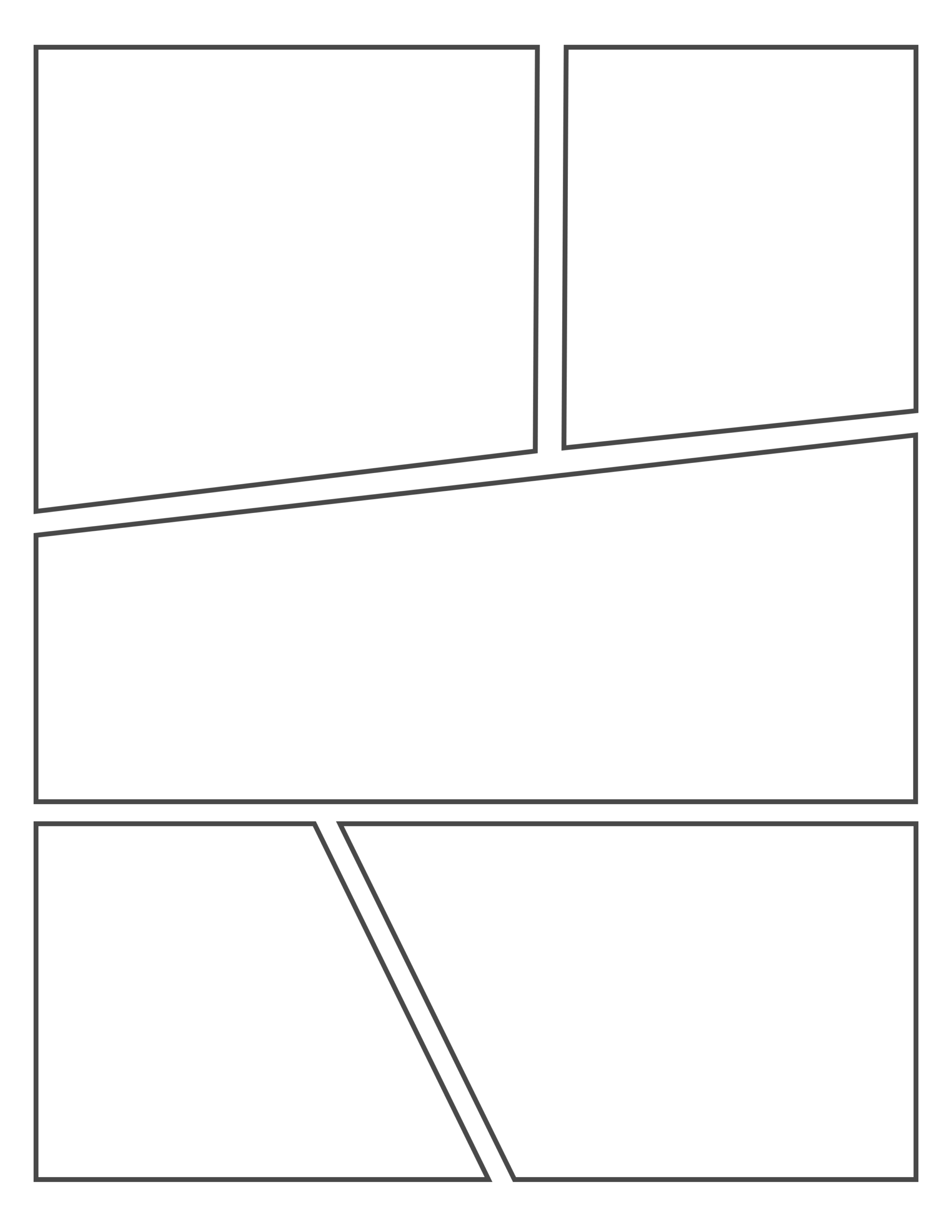 Comic Strip Template PSDDude