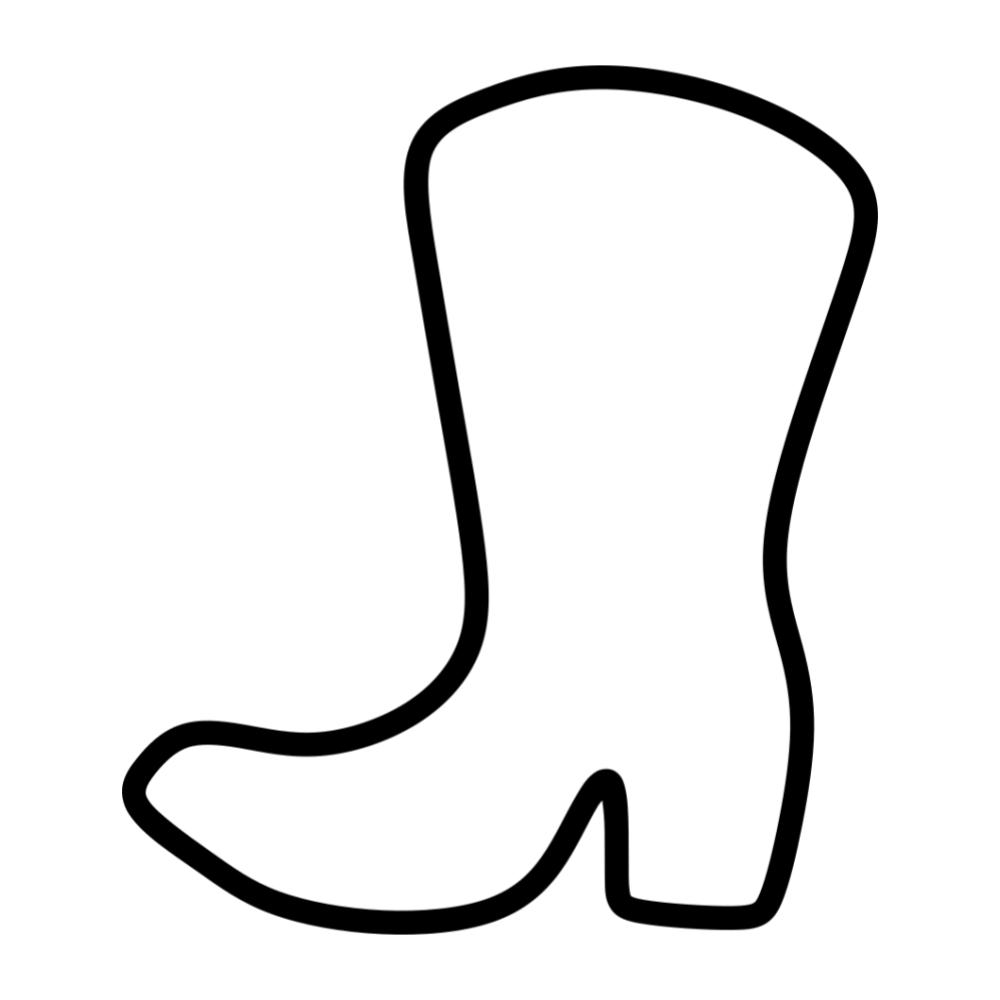cowboy boot template printable