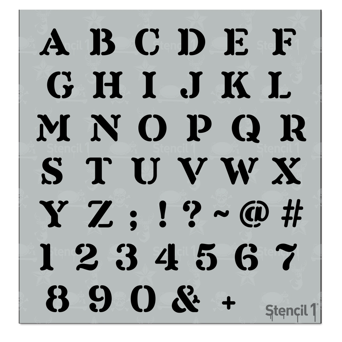 letter stencil printable