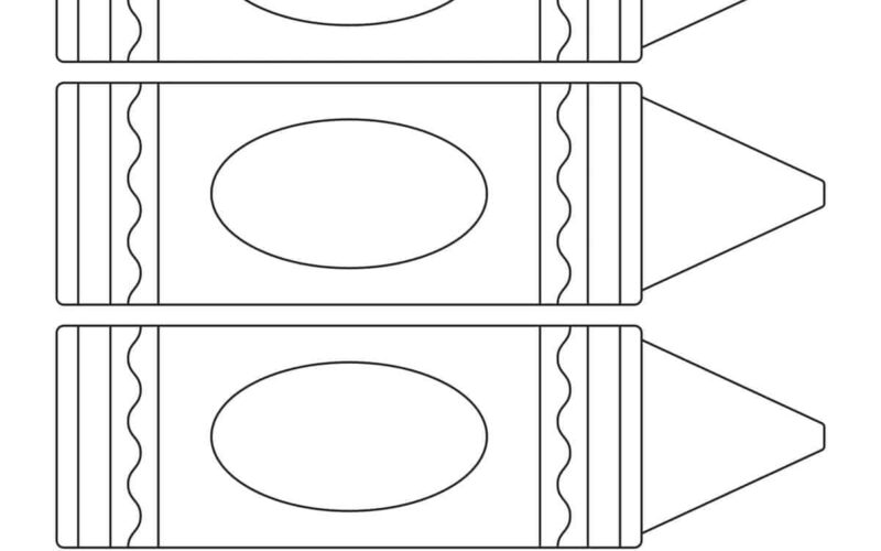 Crayon Template Childhood Magic