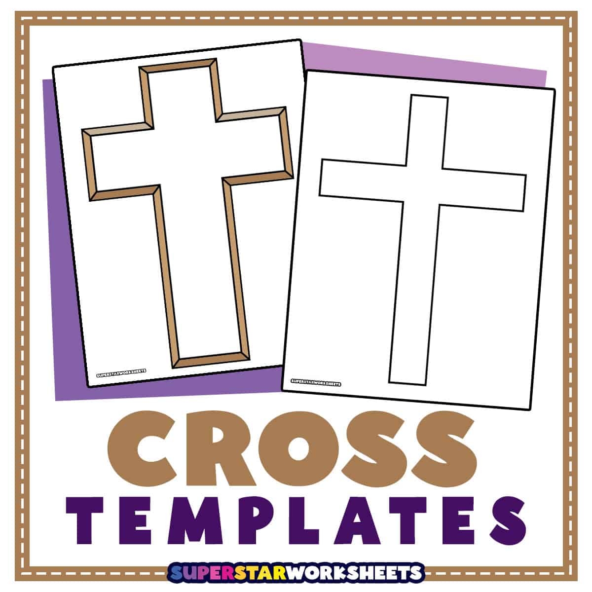 cross template free printable