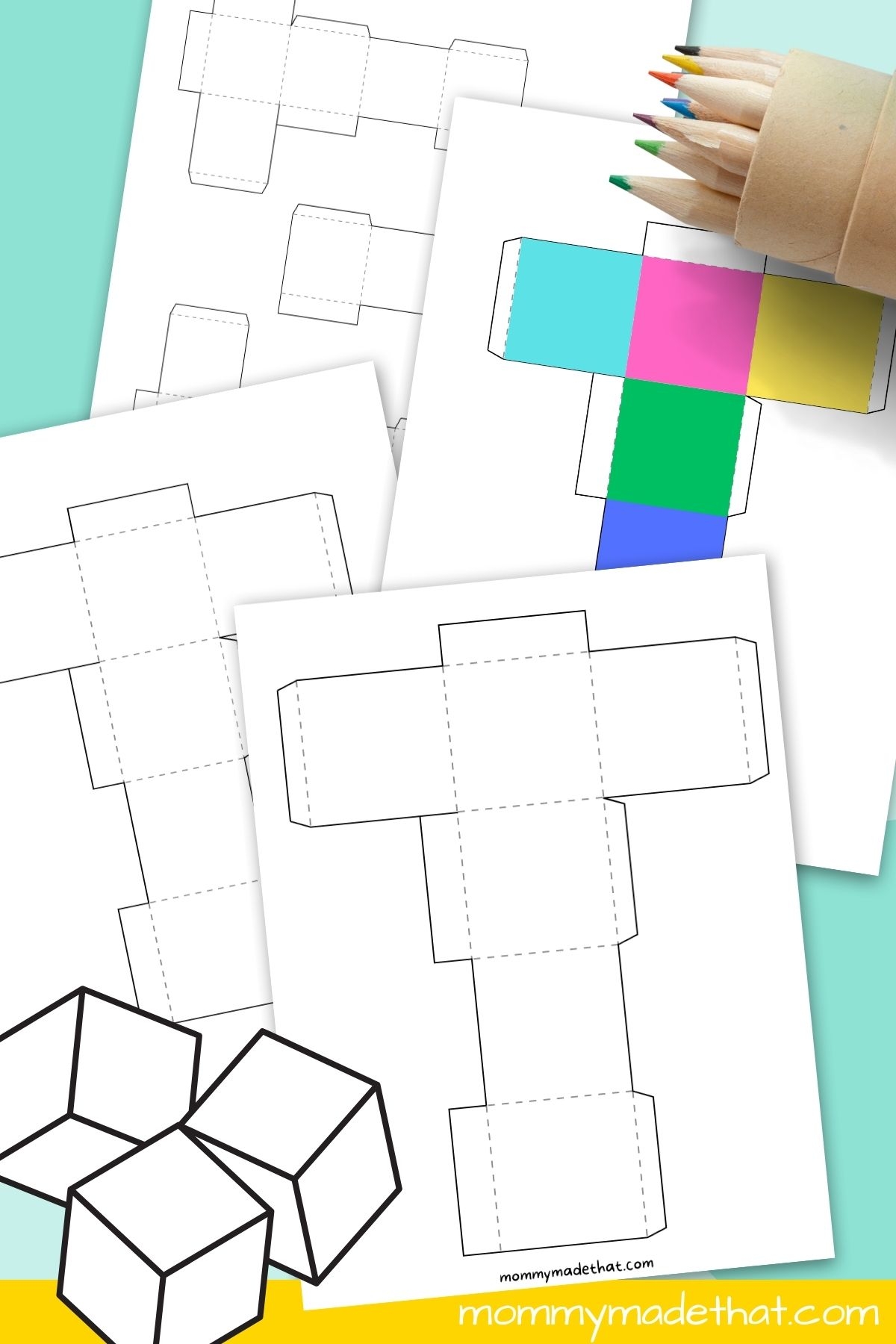 cube printable template