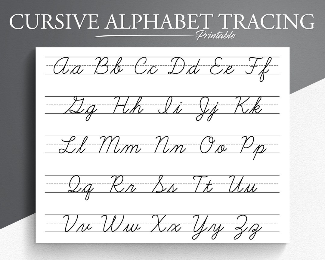 cursive letters printable sheet