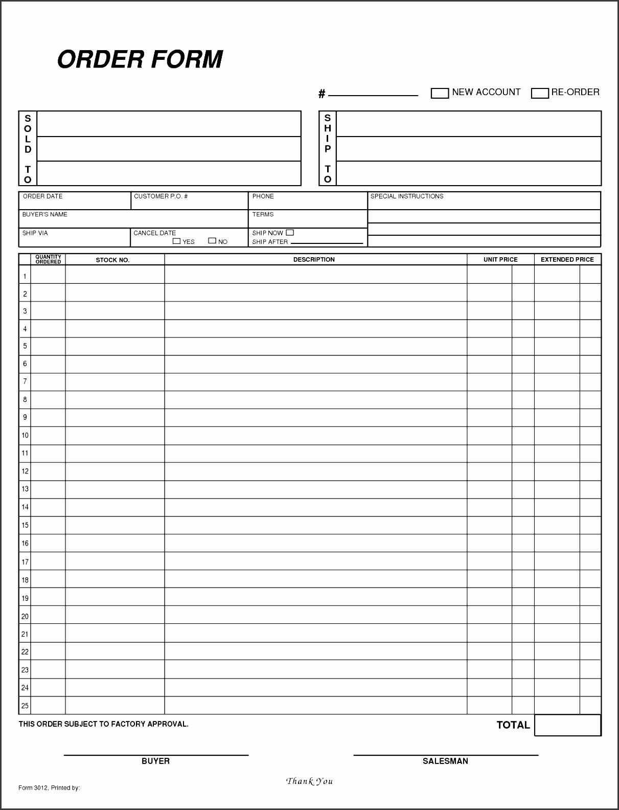 Custom Order Form Template Free Www lx iriss uk