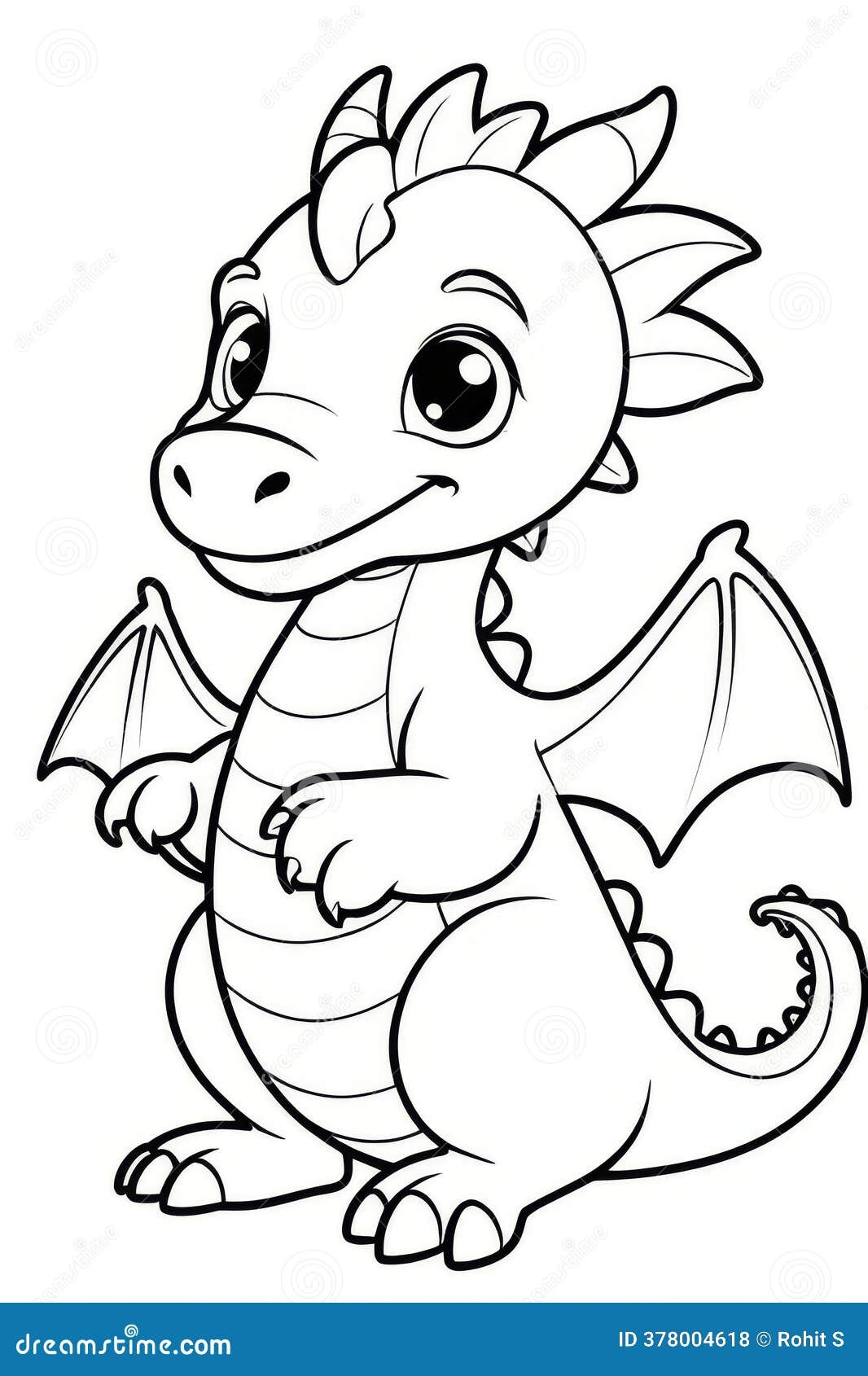 printable coloring dragon