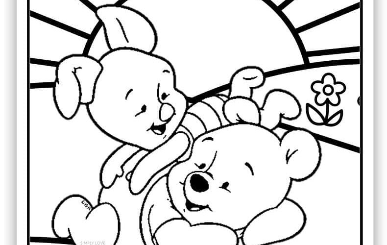 Cute Disney Coloring Pages Free PDF Printables Simply Love Coloring