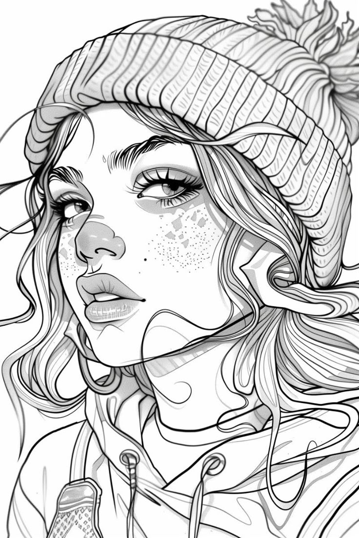 Cute Girl Coloring Pages Free Printables  Cute Girl Coloring Pages Free Printables