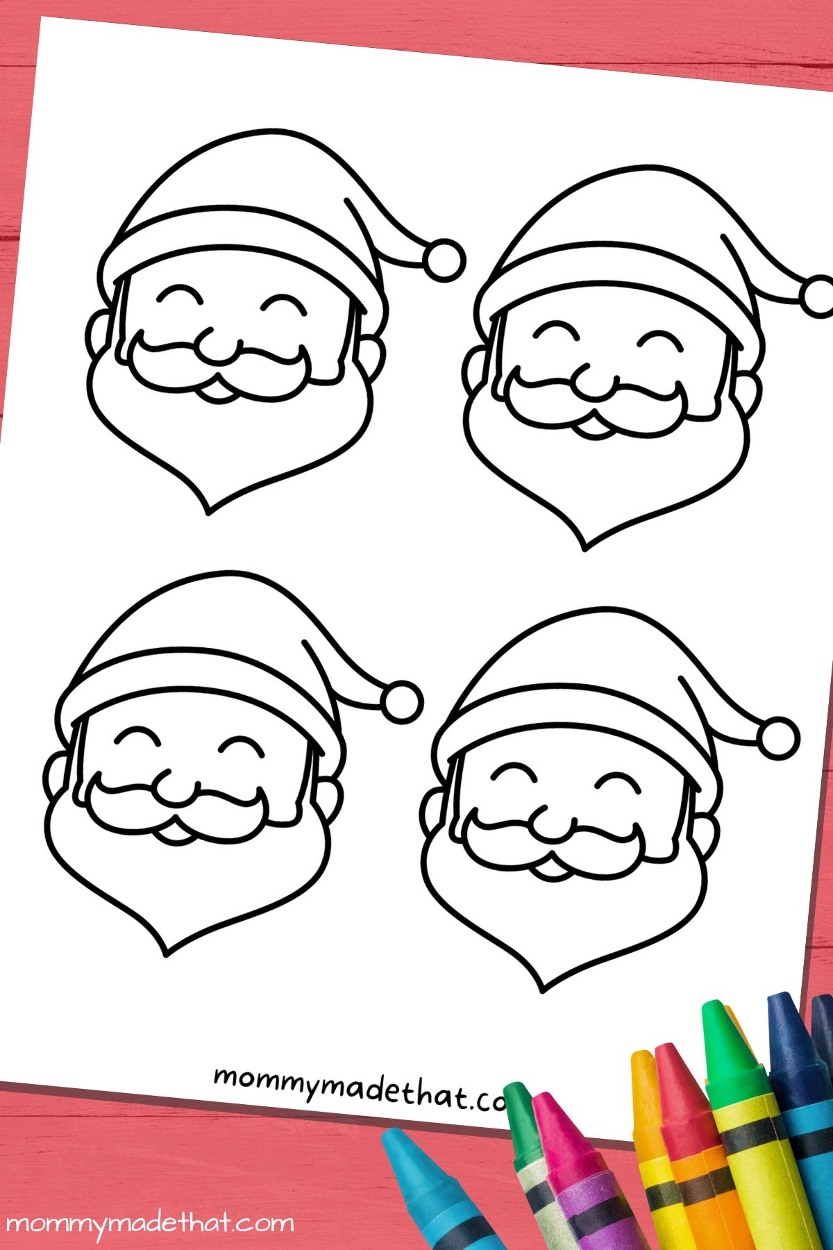 Cute Santa Face Templates Free Printables 