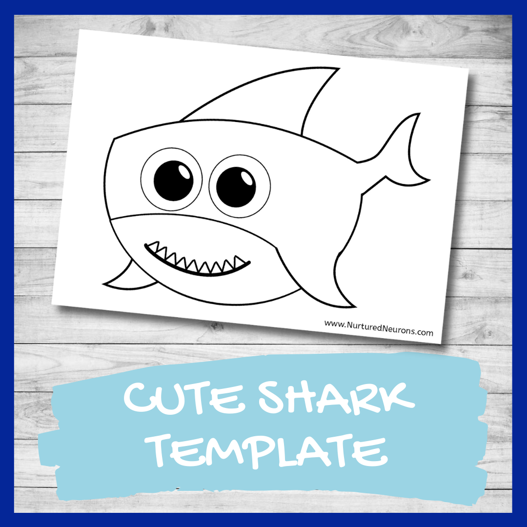 printable shark template