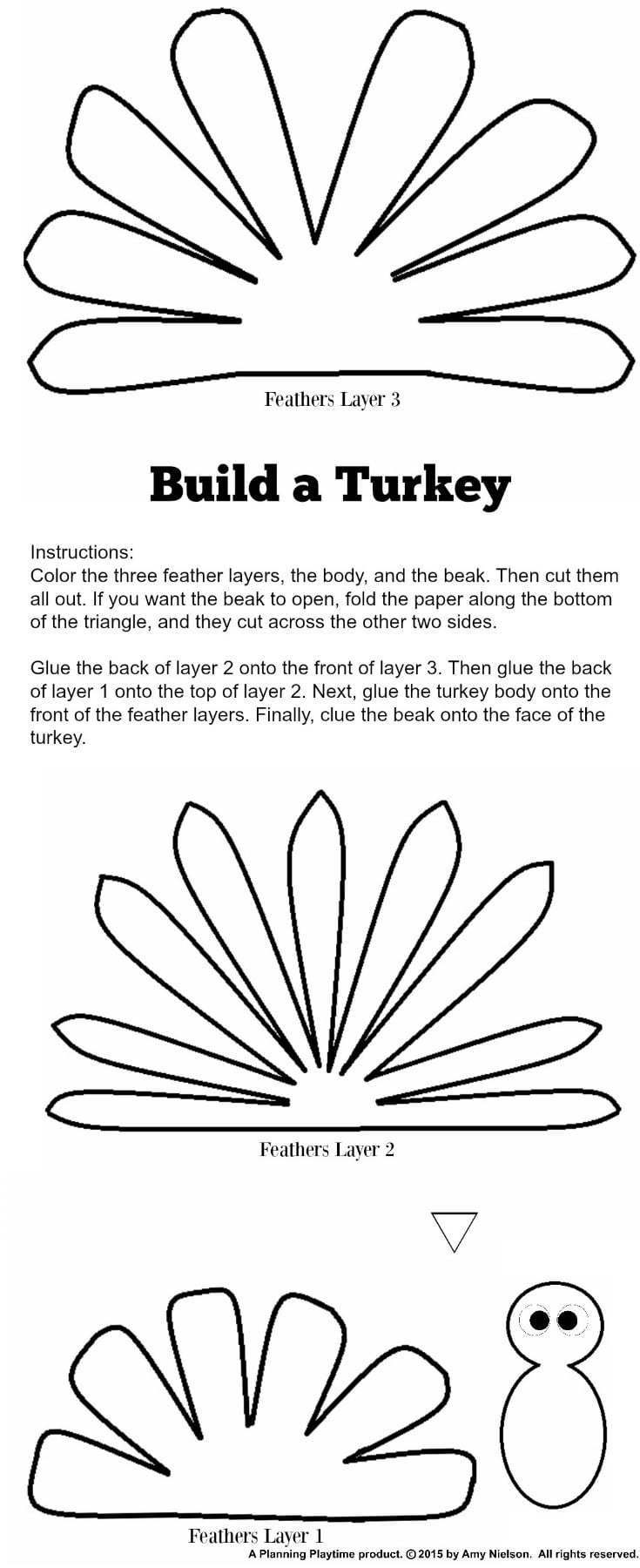 turkey template free printable turkey template free printable