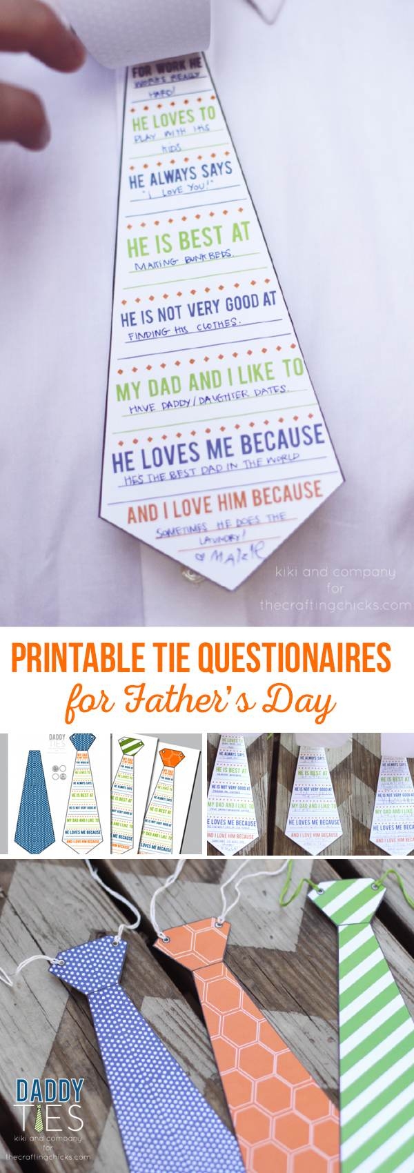 Daddy Ties Free Father s Day Printable The Crafting Chicks