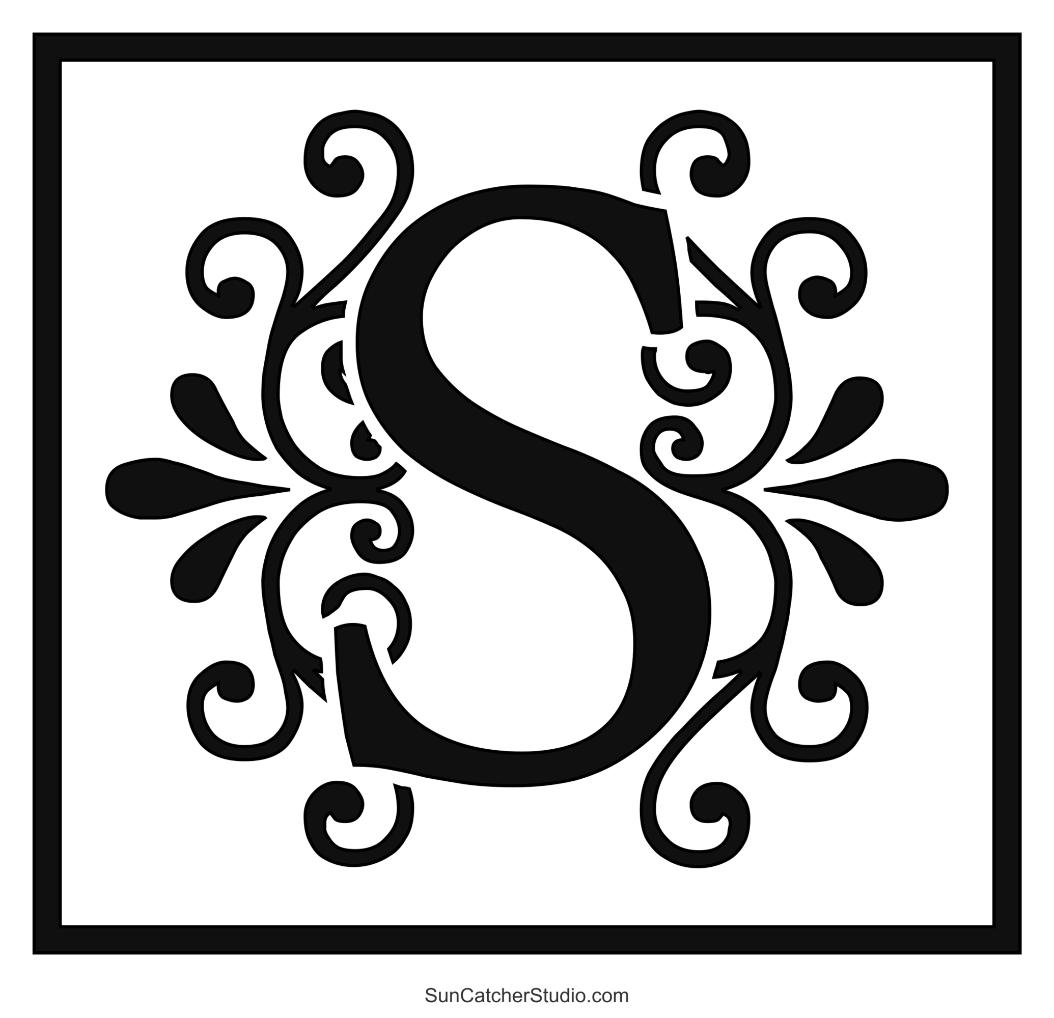 letter s template printable