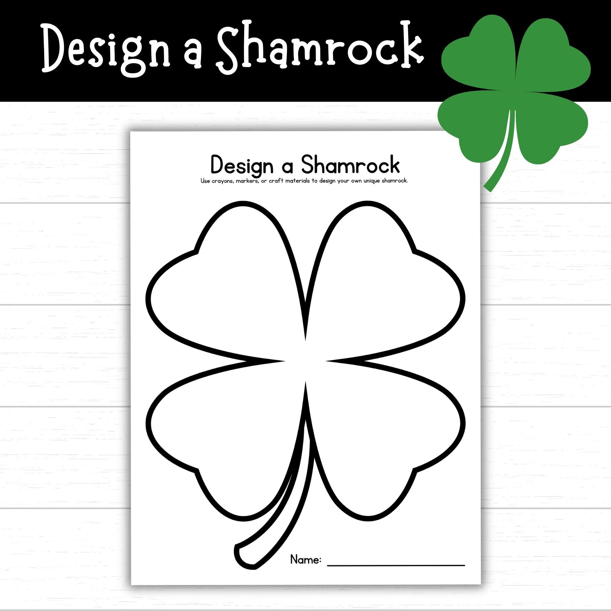 shamrock printable template
