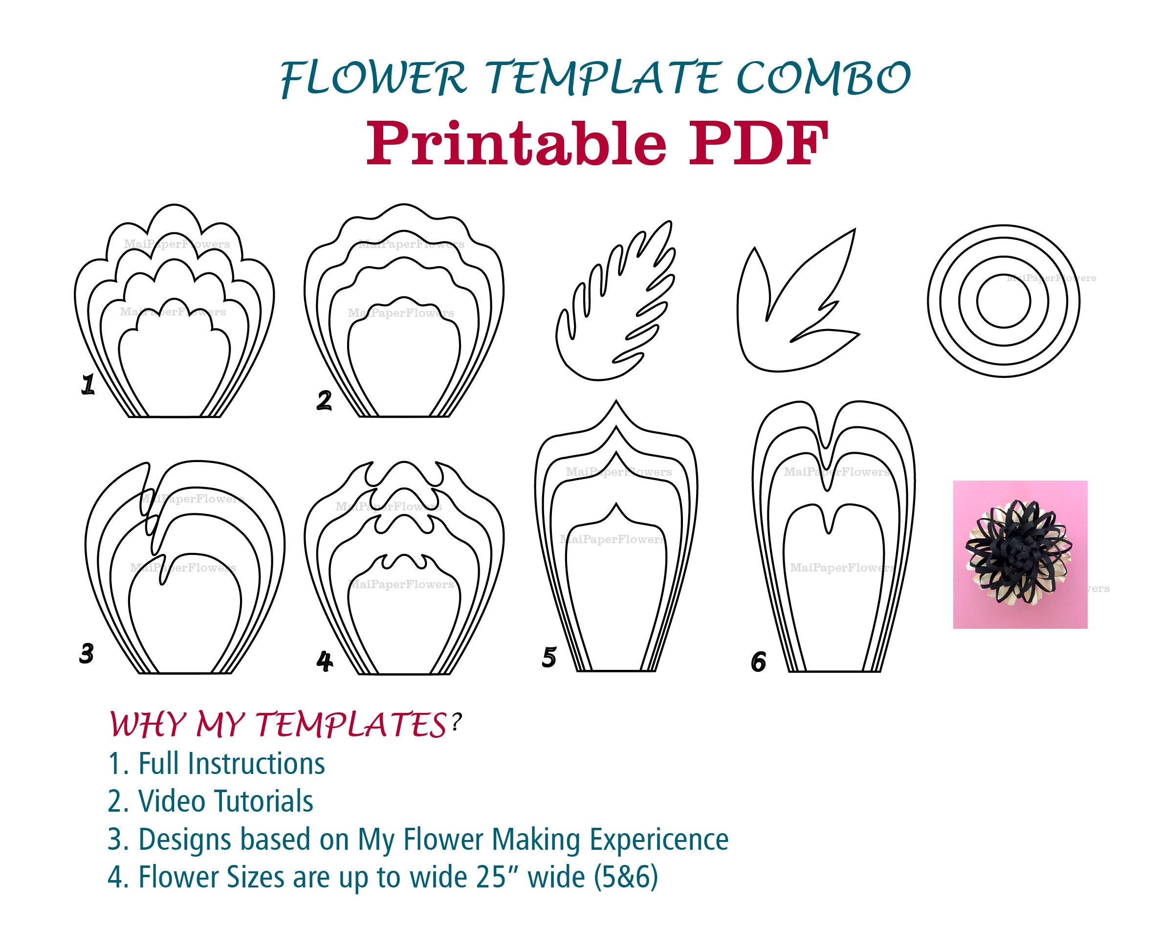 printable flower template pattern pdf printable flower template pattern pdf
