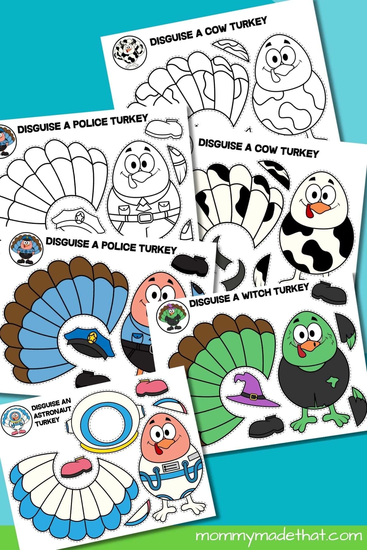 disguise a turkey printable template