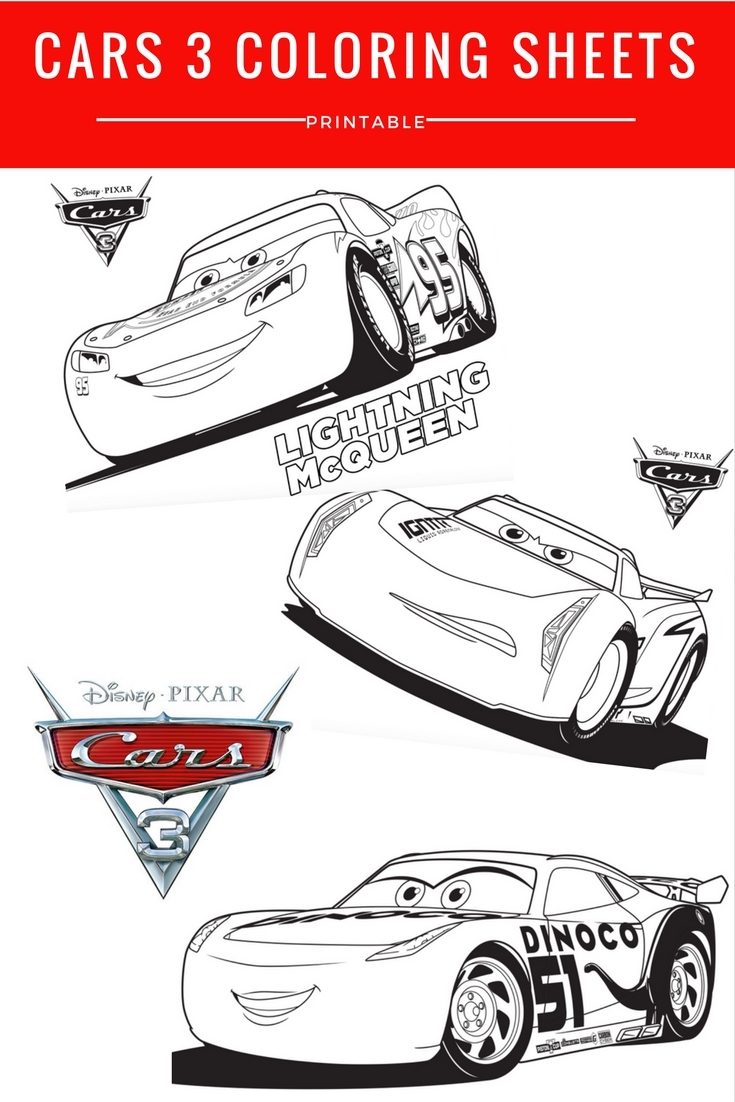 disney cars printable coloring pages