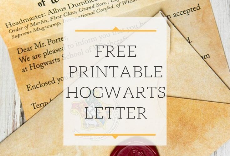 DIY Hogwarts Letter With Envelope And Hogwarts Seal More Than Thursdays