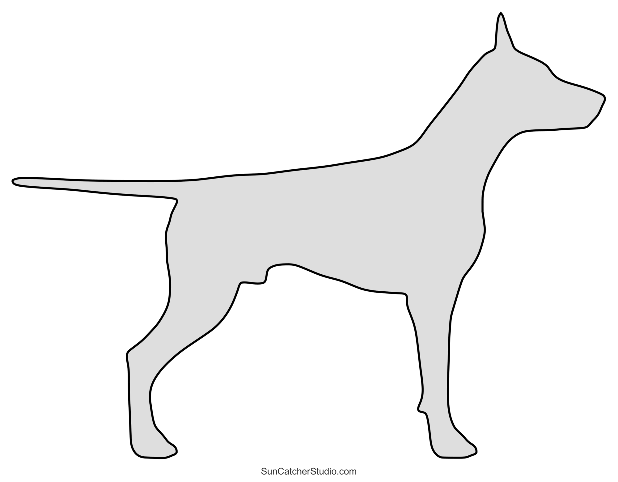 dog template printable