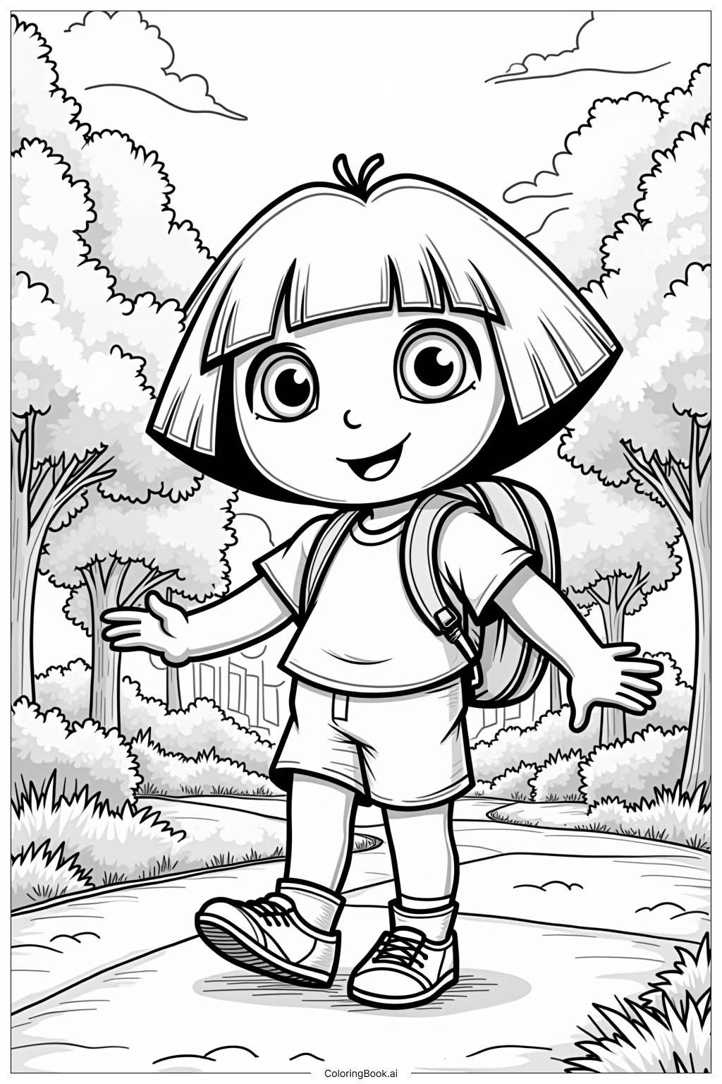 dora printables coloring