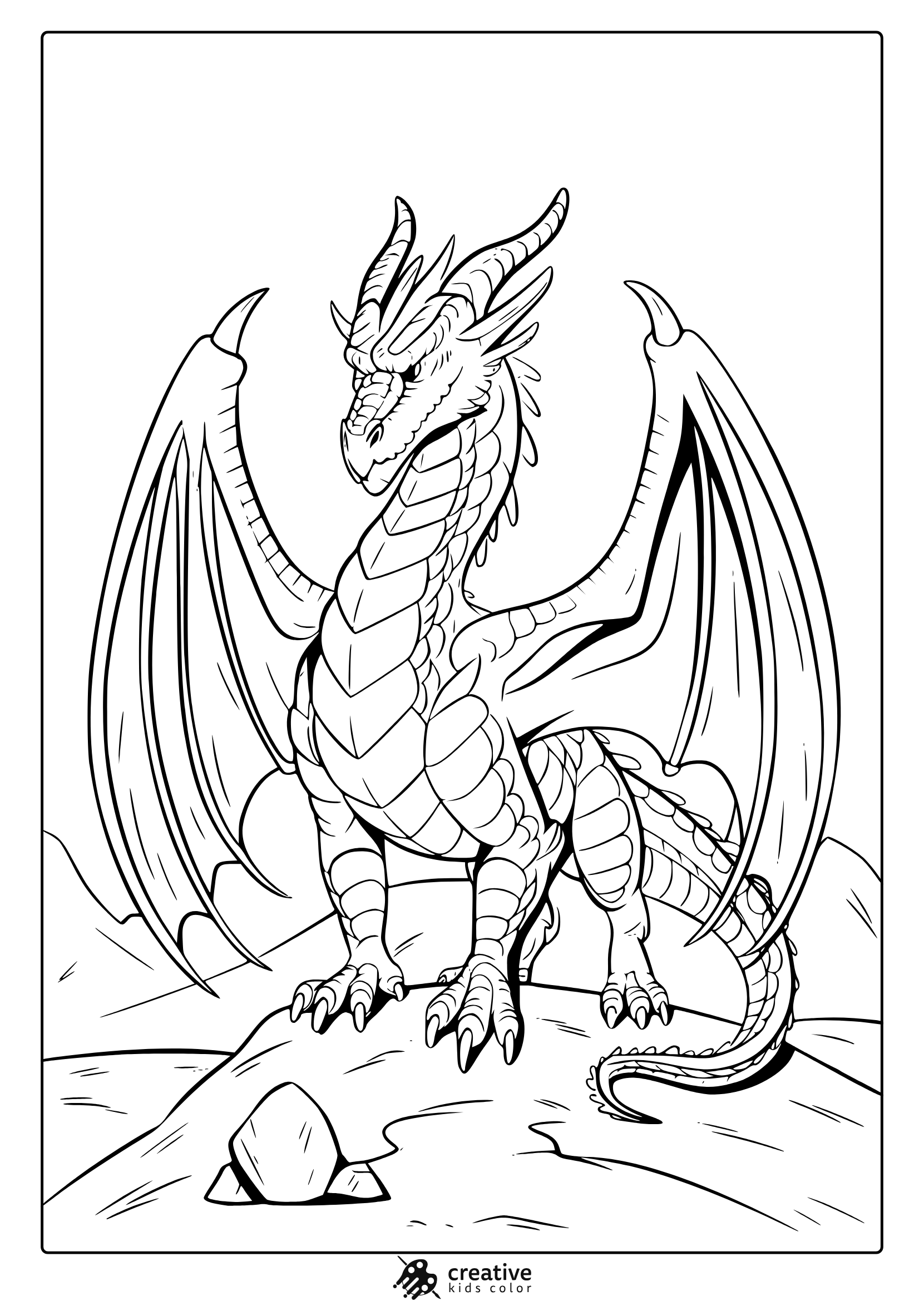 Dragon Coloring Pages 25 Free Printable PDF 