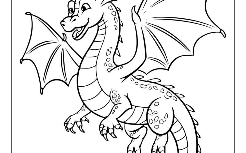 Dragon Coloring Pages 25 Free Printable PDF