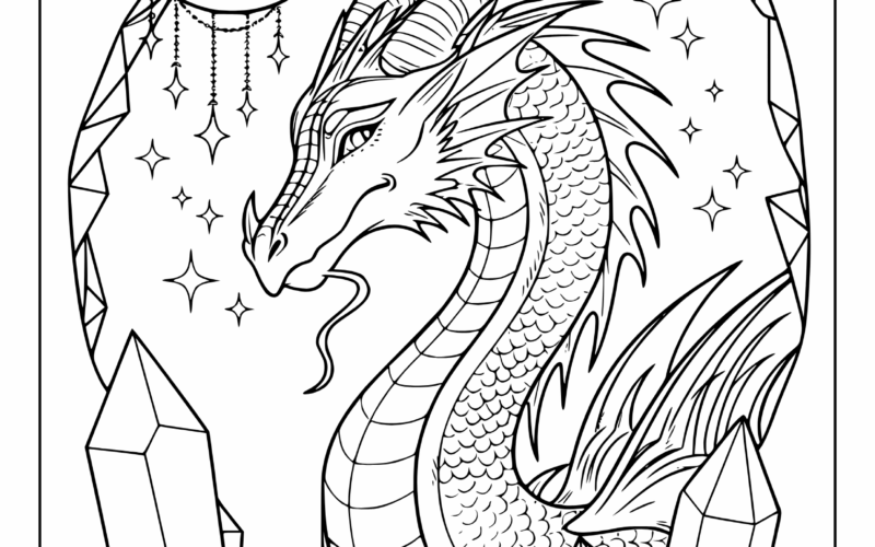 Dragon Coloring Pages 25 Free Printable PDF