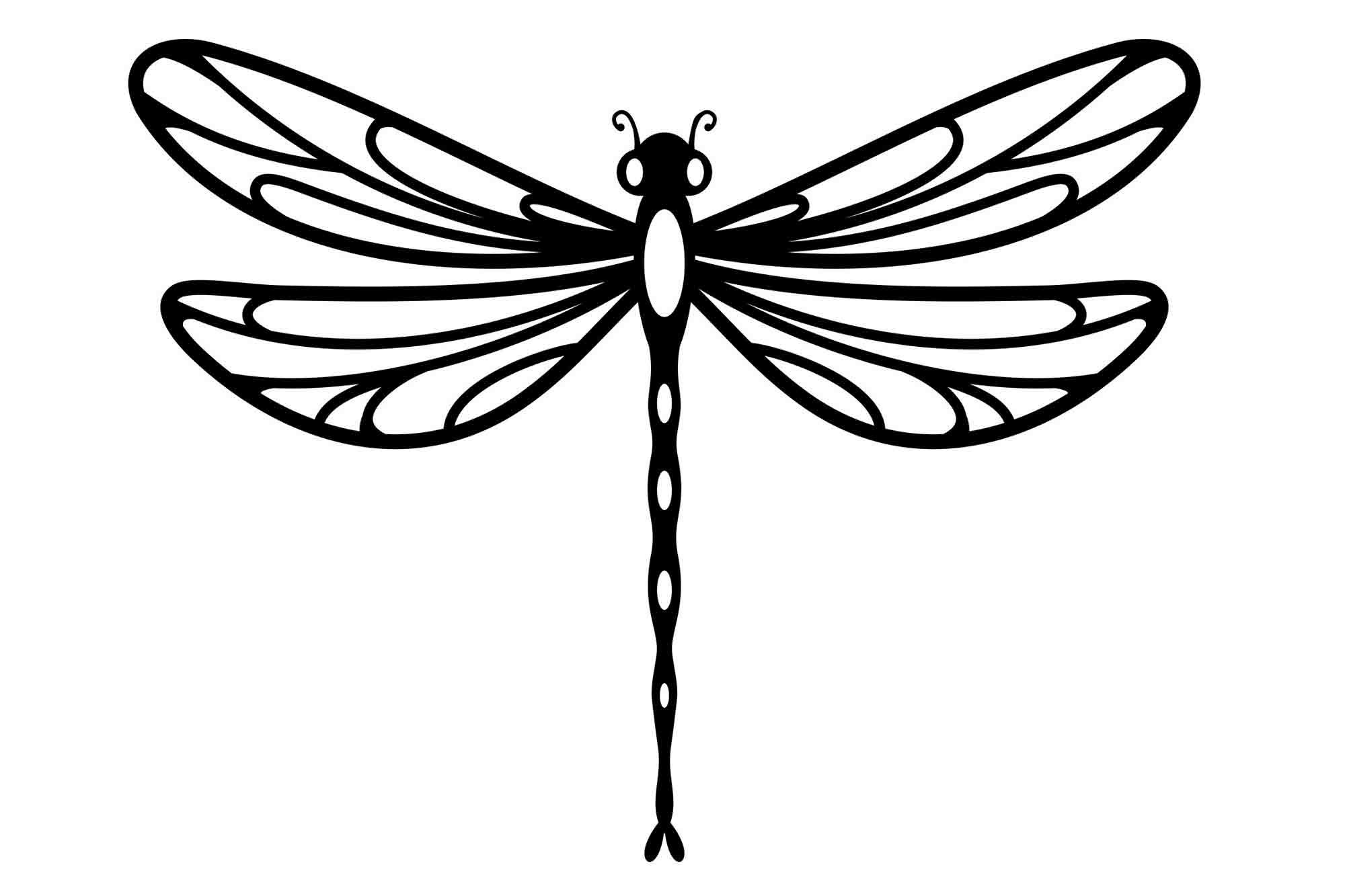 Dragonfly Svg Dragonfly Template Dragonfly Dxf Cricut