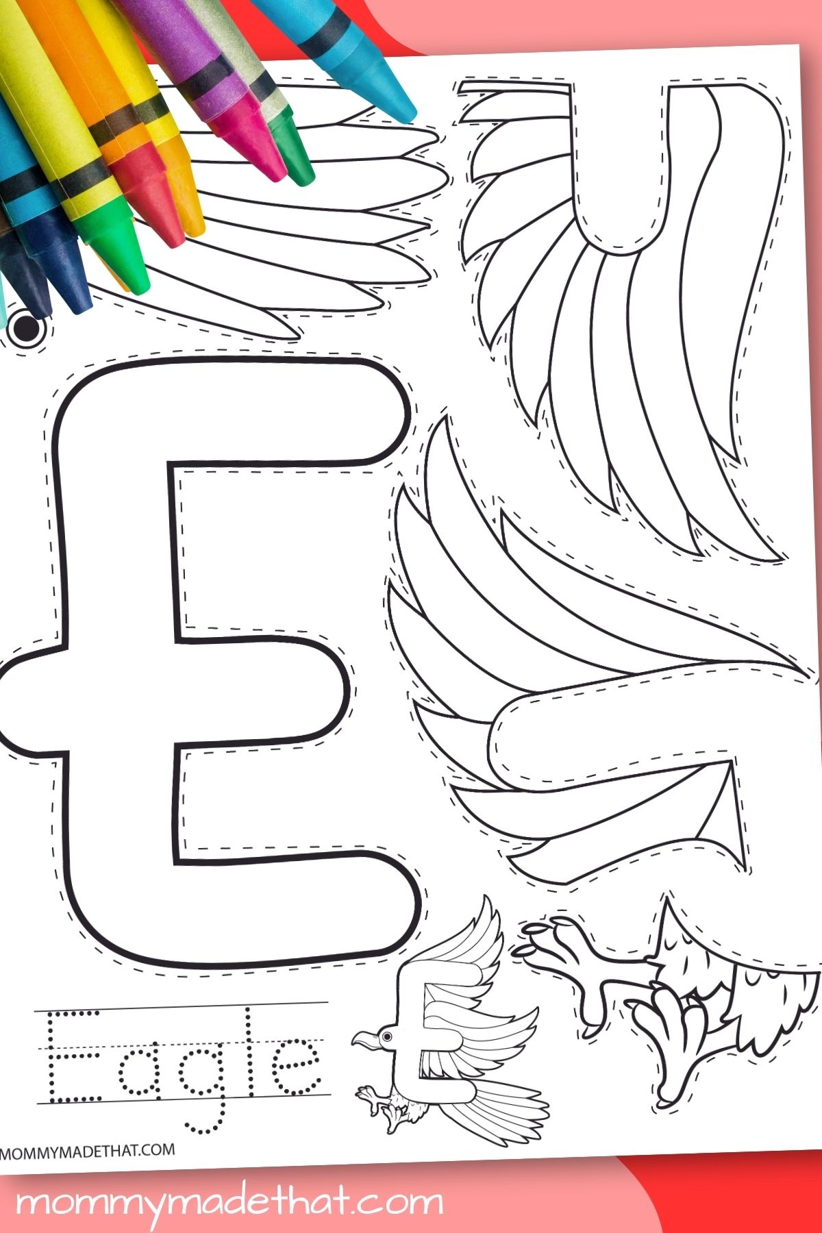 letter e craft printable