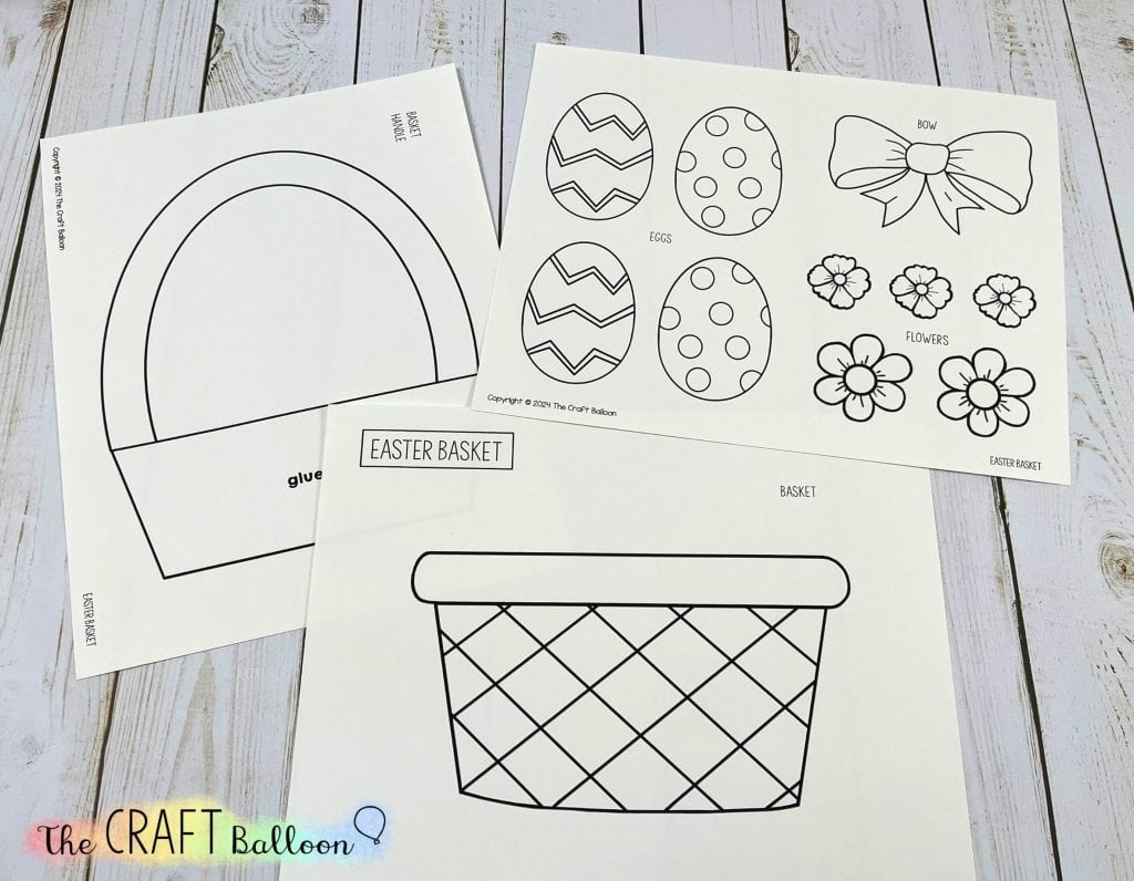 basket printable template