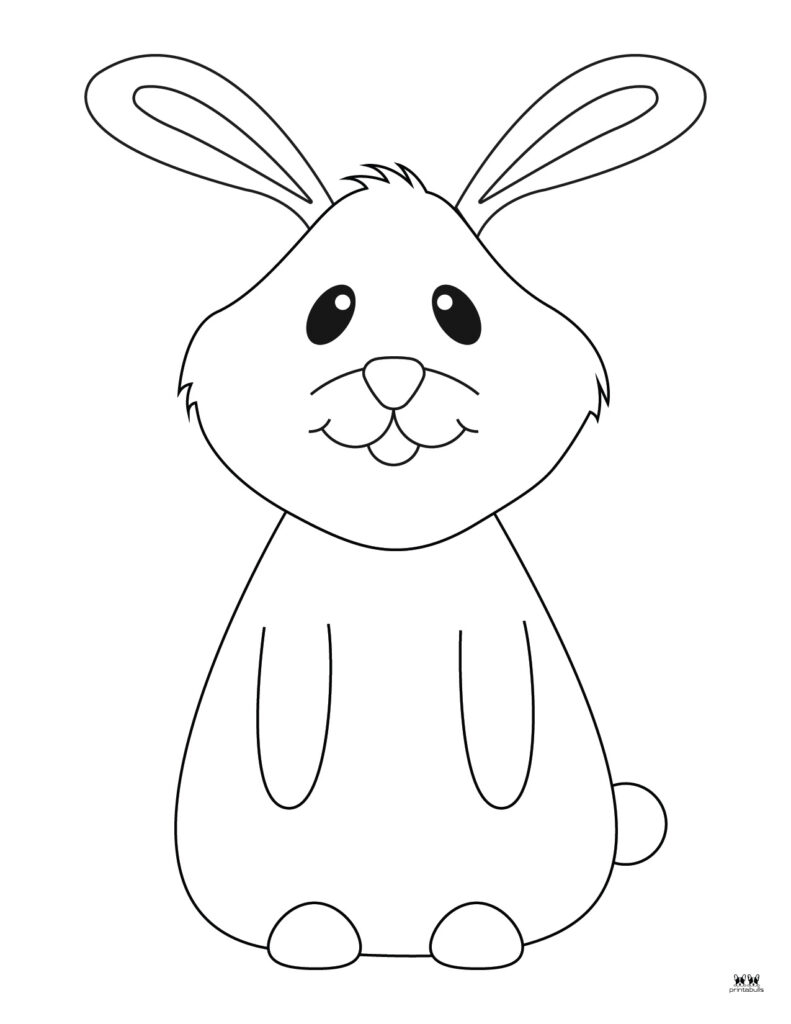 Easter Bunny Templates Outlines 53 FREE Pages Printabulls