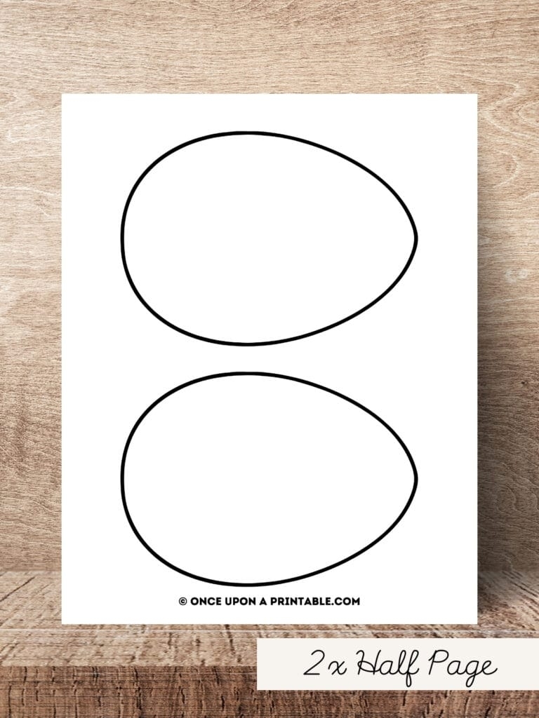 Easter Egg Templates And Coloring Pages Free Printable Once Upon A Printable