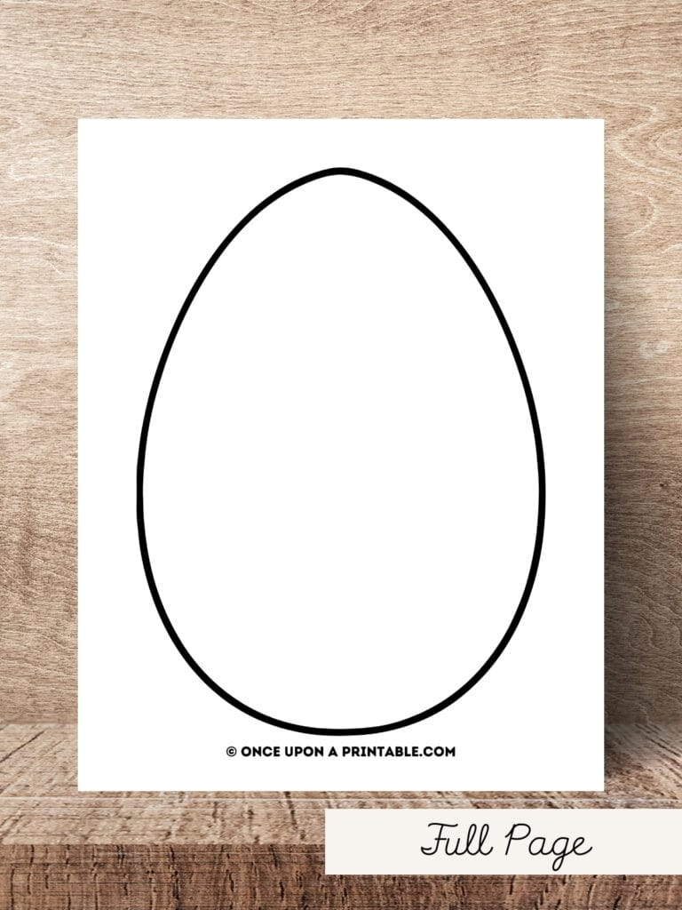 printable egg template