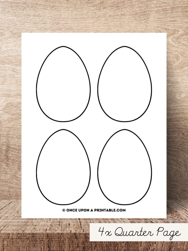 Easter Egg Templates And Coloring Pages Free Printable Once Upon A Printable