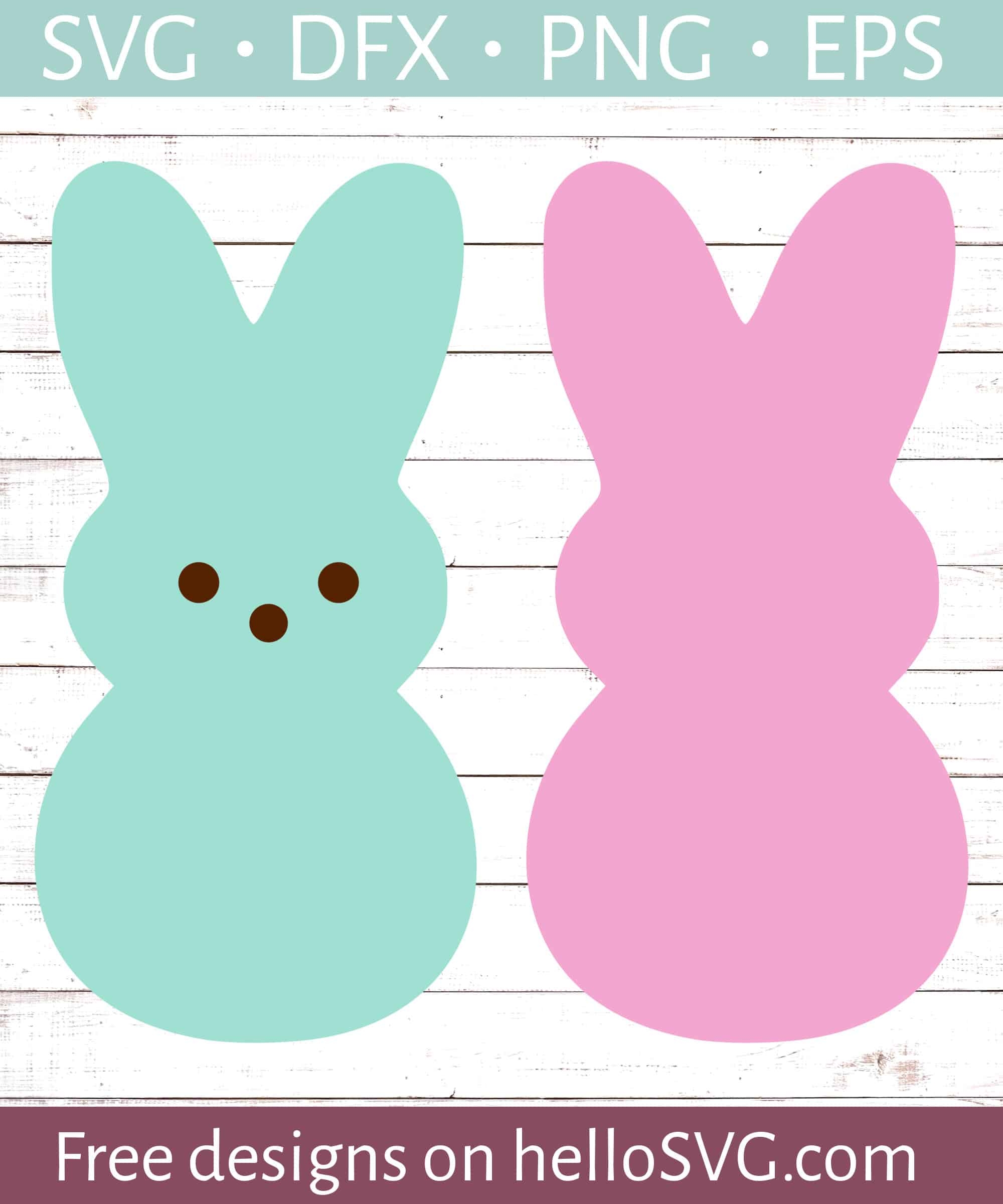 Easter Peeps SVG Free SVG Files HelloSVG