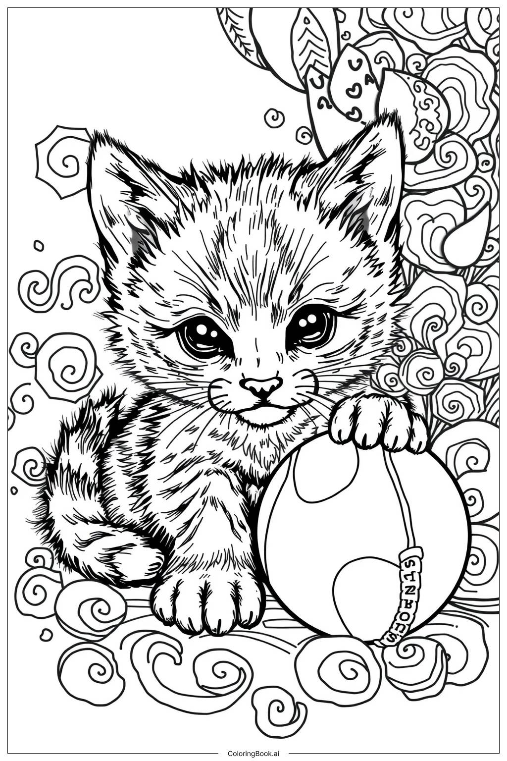 kitten coloring pictures printable