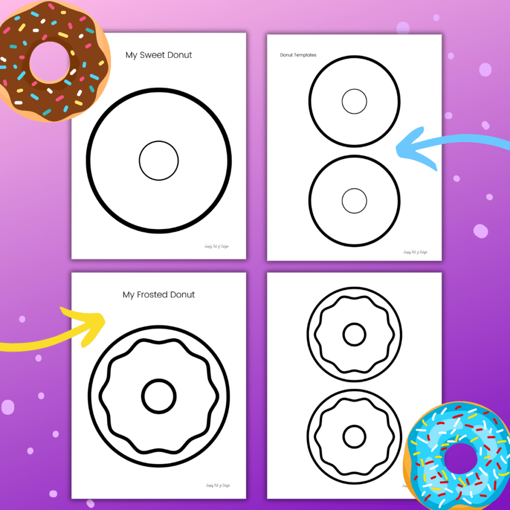 donut template printable