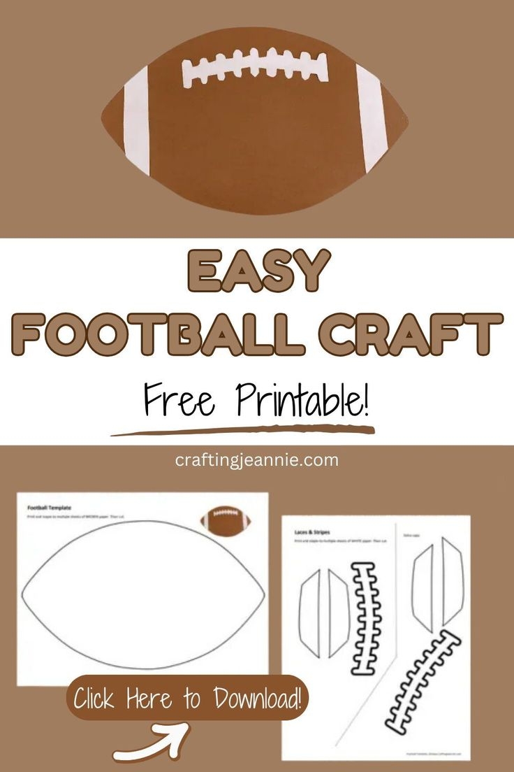 printable football template