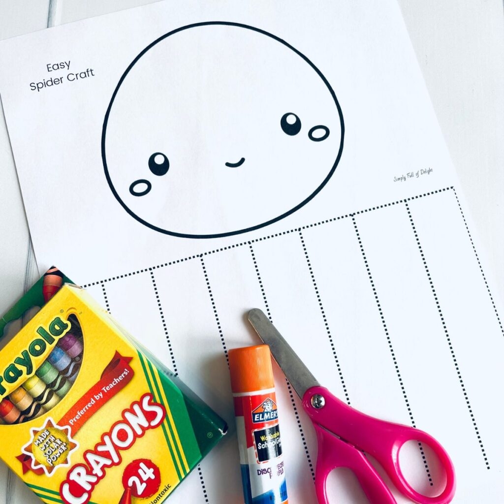 Easy Printable Spider Craft For Preschool Free Simply Full Of Delight