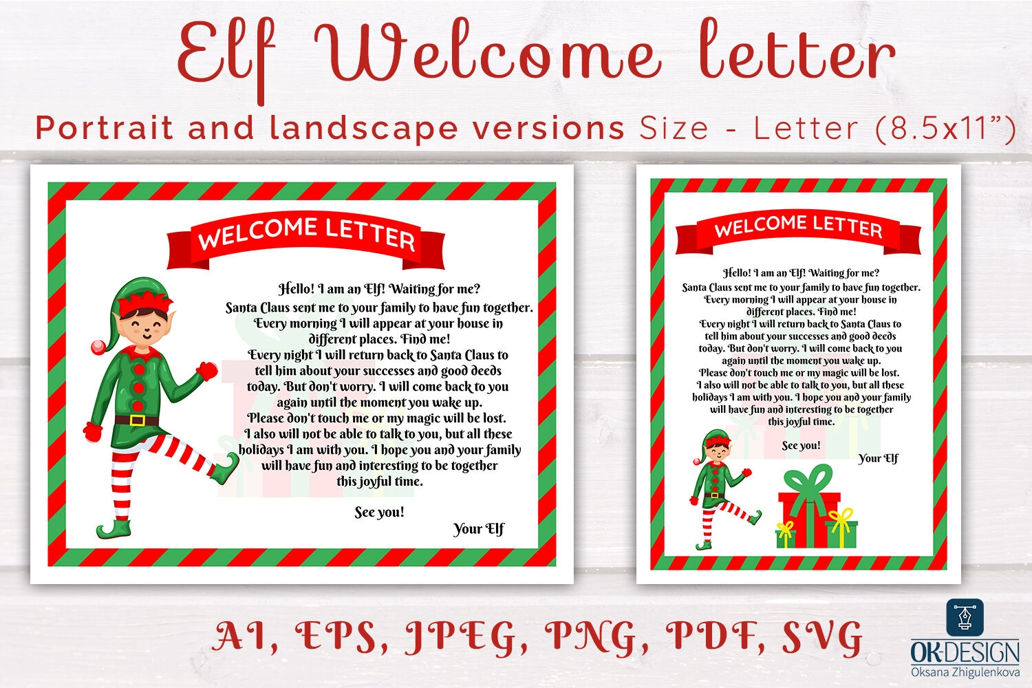elf letter printable