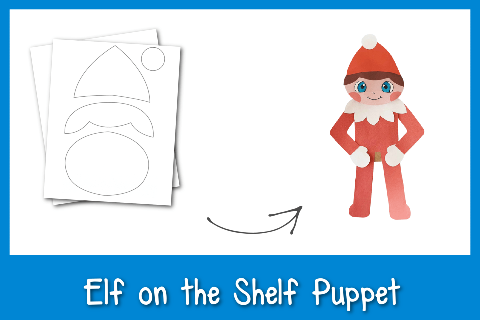 cut out printable elf template